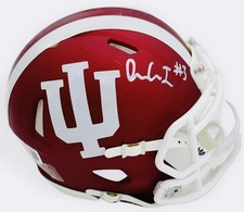 OMAR COOPER JR. SIGNED INDIANA HOOSIERS MINI FOOTBALL HELMET AUTOGRAPH BAS K94