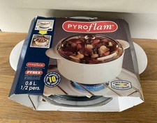 Vintage New Pyrex Corning Casserole Dish With Lid Fruit Design Pyroflam 0.8 L