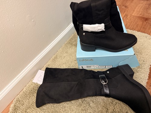 Lifestride black wide calf - black,