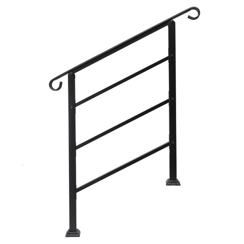 Garden iron handrail stairs - handrail,