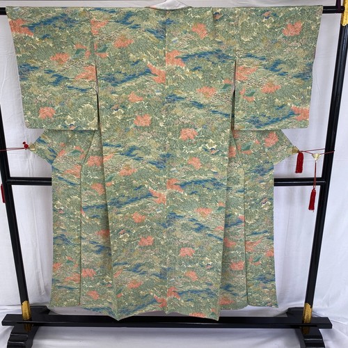 Japanese vintage kimono silk - vintage,