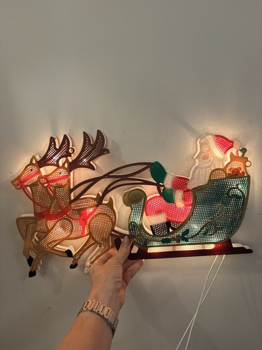 Vintage santa reindeer - vintage,