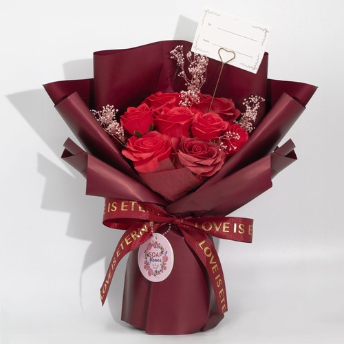 Luxury red rose soap - rose,