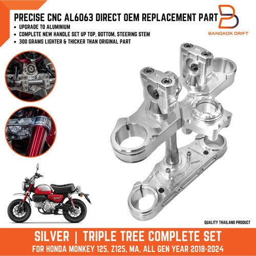 Silver cnc aluminium complete - silver,