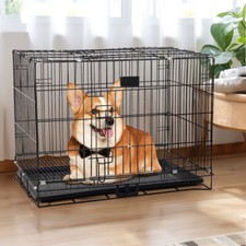 XL Large Dog Crate Pet Cage Strong Wire Kennel Pet Rabbit Crate House Playpen