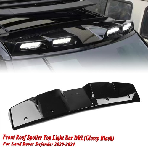 Gloss black led drl roof - black,