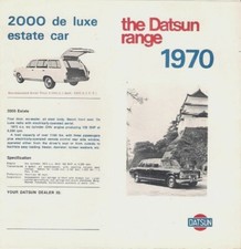 Datsun Nissan Range 1969-70 UK