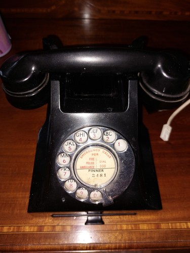 Antique black bakelite - antique,