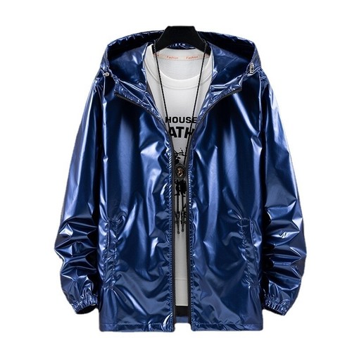 Unisex iridescent shiny jacket - shiny,