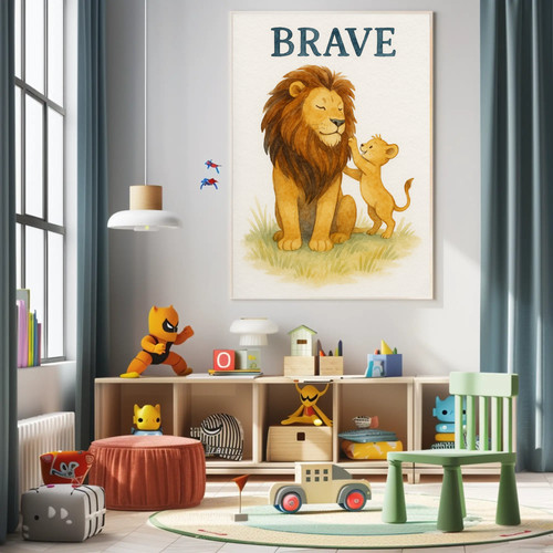 Brave lion family safari - brave,