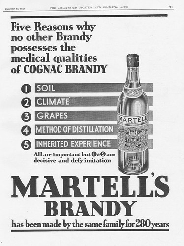 Martell brandy vintage - martell's,
