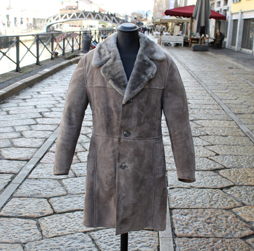 Men shearling leather - men's,