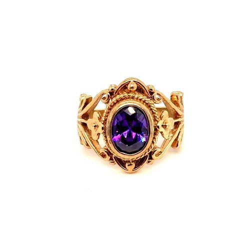 Victorian style amethyst ring - style,