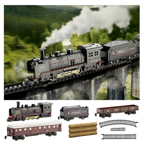 Retro electric steam train set - retro,