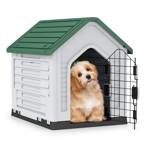 Plastic dog house with - plastic,