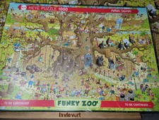 Heye Funky Zoo Marino Degano 1000-Piece Jigsaw Puzzle Monkey Habitat