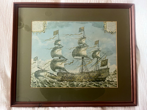 Framed nautical sailing - framed,