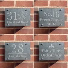 Personalised Slate House Sign