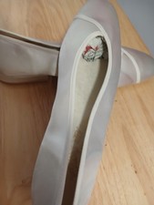 Ivory Cream Satin Ballerina
