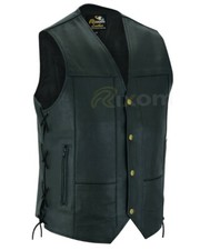 Bikers Leather Waistcoat