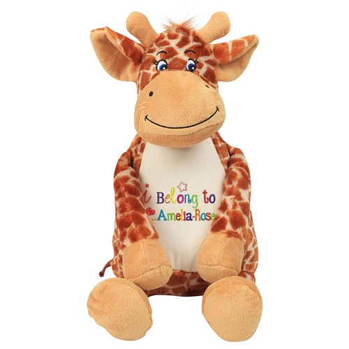 Personalised giraffe soft - giraffe, toy