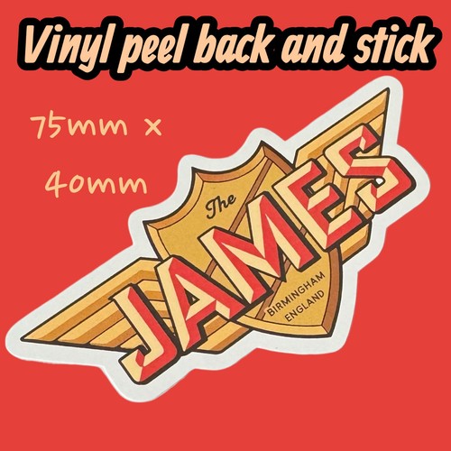 James motorcycle vinyl sticker - james,