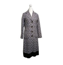 AVOCA Ireland Renaissance Wool Blend Tapestry + Velvet Coat Size 12