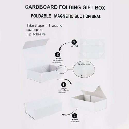 Flat pack gift box extra - flat,