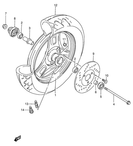 Suzuki genuine gsf600 - gsf600, y-k4