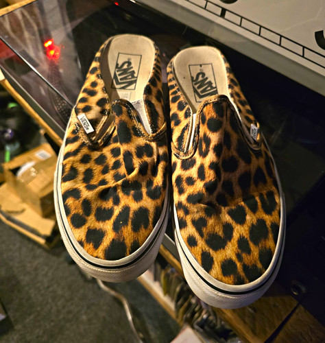 Vans leopard print slip low - print, slip-on