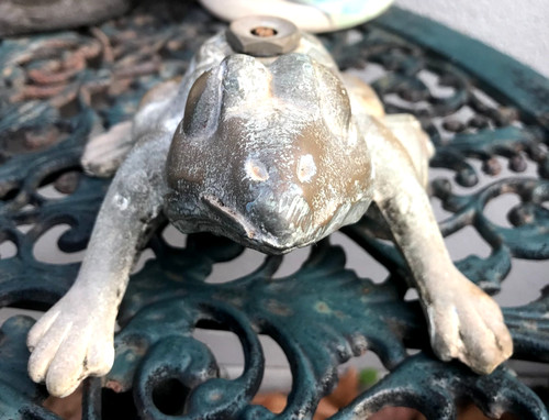 Vintage cast iron metal - cast, brass