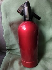 Vintage Retro BOC Sparklets Soda Syphon Dispenser Bottle. Red