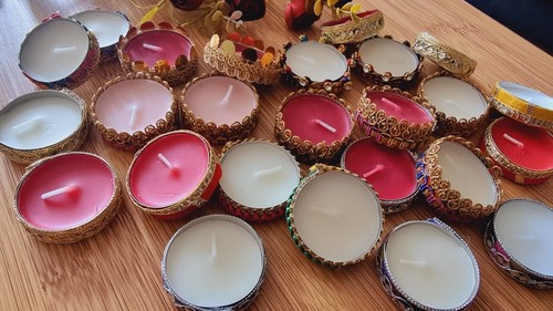 Tea lights candles henna - lights,