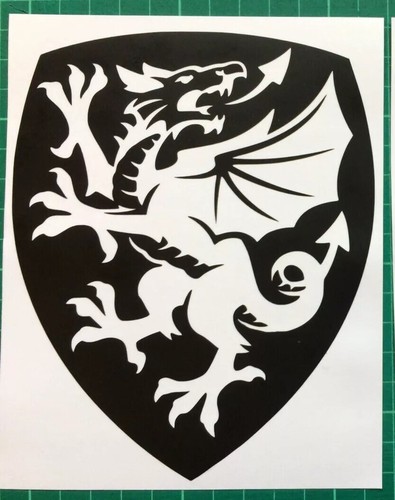 Welsh dragon stickers decals - welsh,