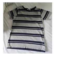 M&S Boys Grey & Navy Striped