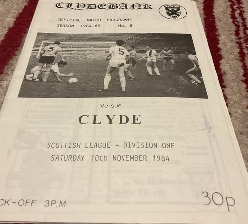 Clydebank clyde programme - clyde,