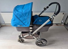 Bugaboo Cameleon 1 Pram Stroller Blue – Full Set Seat Carrycot Fabrics + Extras