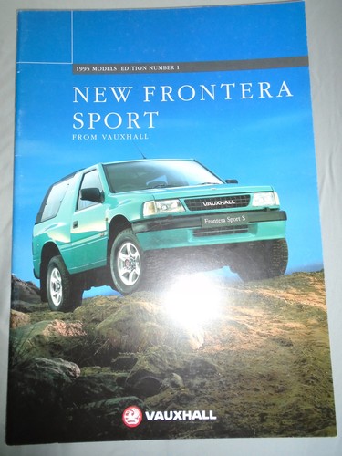 Vauxhall frontera sport range - sport,