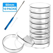 10Pcs 60mm Glass Petri Dishes