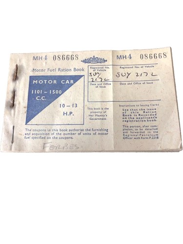 Motor fuel ration - fuel,