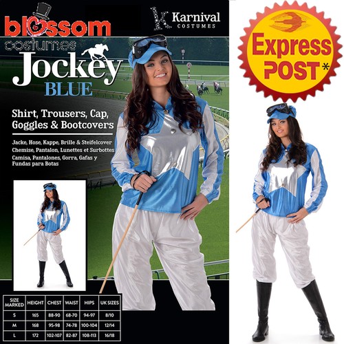 Ca218 blue jockey horse - ca218,