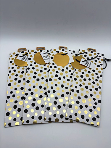 Wine bottle gift - bag, black