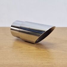 Car Exhaust End Pipe Tailpipe Chrome Slant Cut  6cm Diameter    UK MADE