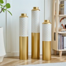 Floor Vases Decorated White