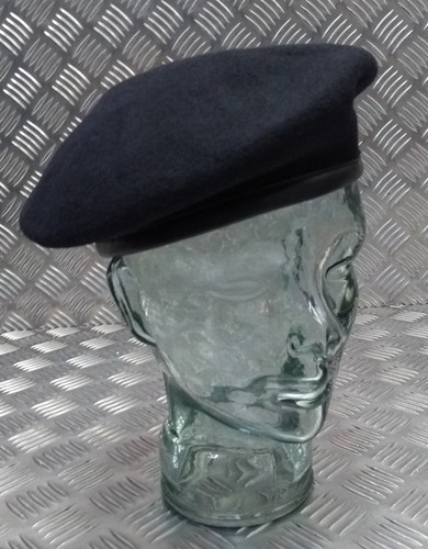 Beret wool knitted with - rn,
