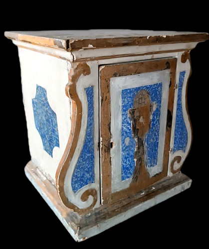 Antique painted and - and, gilded