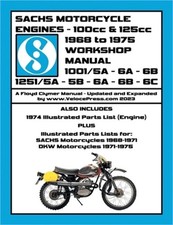 SACHS 100cc & 125cc ENGINES 1968-1975 WORKSHOP MANUAL - INCLUDING DATA FOR THE S