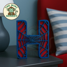 Wooden Spiderman Name Sign/Plaque  - Personalised - Custom Decor - web spidey