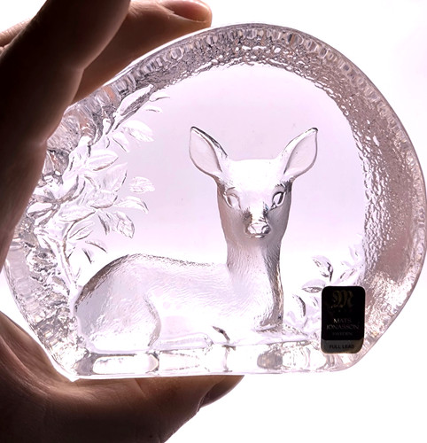 Mats jonasson deer crystal - jonasson,