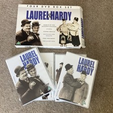Laurel & Hardy 4 DVD Box Set - Utopia - One Too Many -The Lucky Dog New/sealed